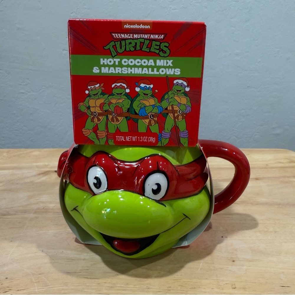Teenage Mutant Ninja Turtle Mug Cup Raphael Hot Cocoa Mix